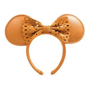 Disney Parks Fall Suede Minnie Ears Headband